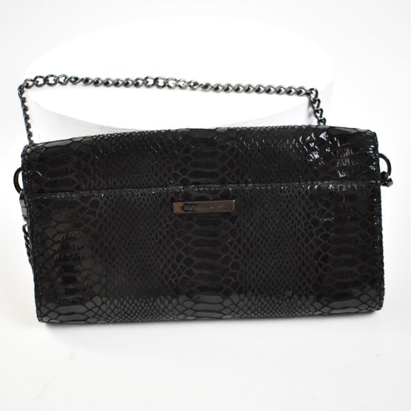 Michael Kors Python-Embossed Clutch Bag - Picture 2 of 6